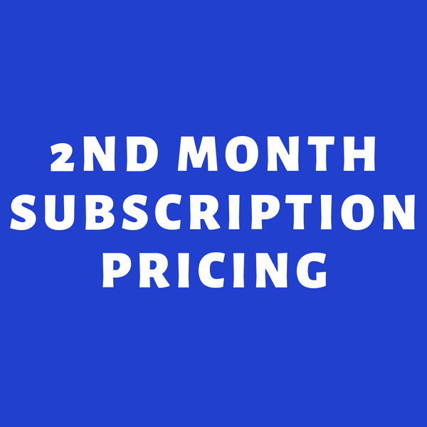 2nd Month Pricing details for Vertical Diet Program: